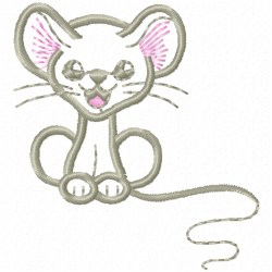 Mice Embroidery Design 4 Mice Embroidery Design 4